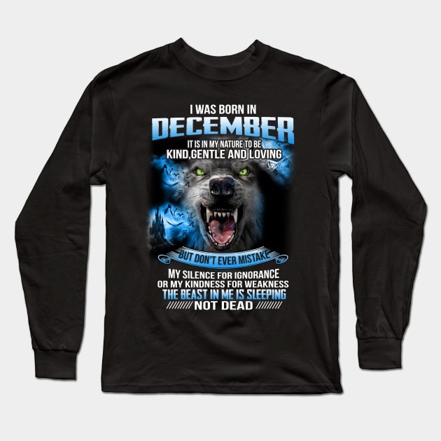 I Was Born In December Long Sleeve T-Shirt by maexjackson